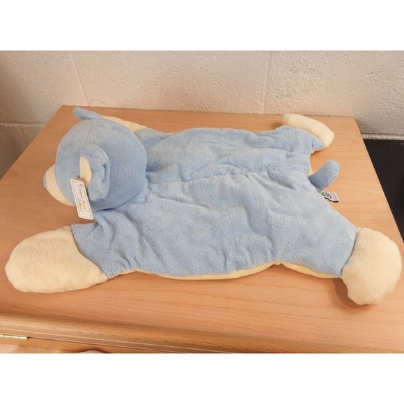 Vintage Jerry Elsner Plush Pajama Bag NEW Bear Blue Velvet Touch Buddy #725 RARE - Picture 1 of 7